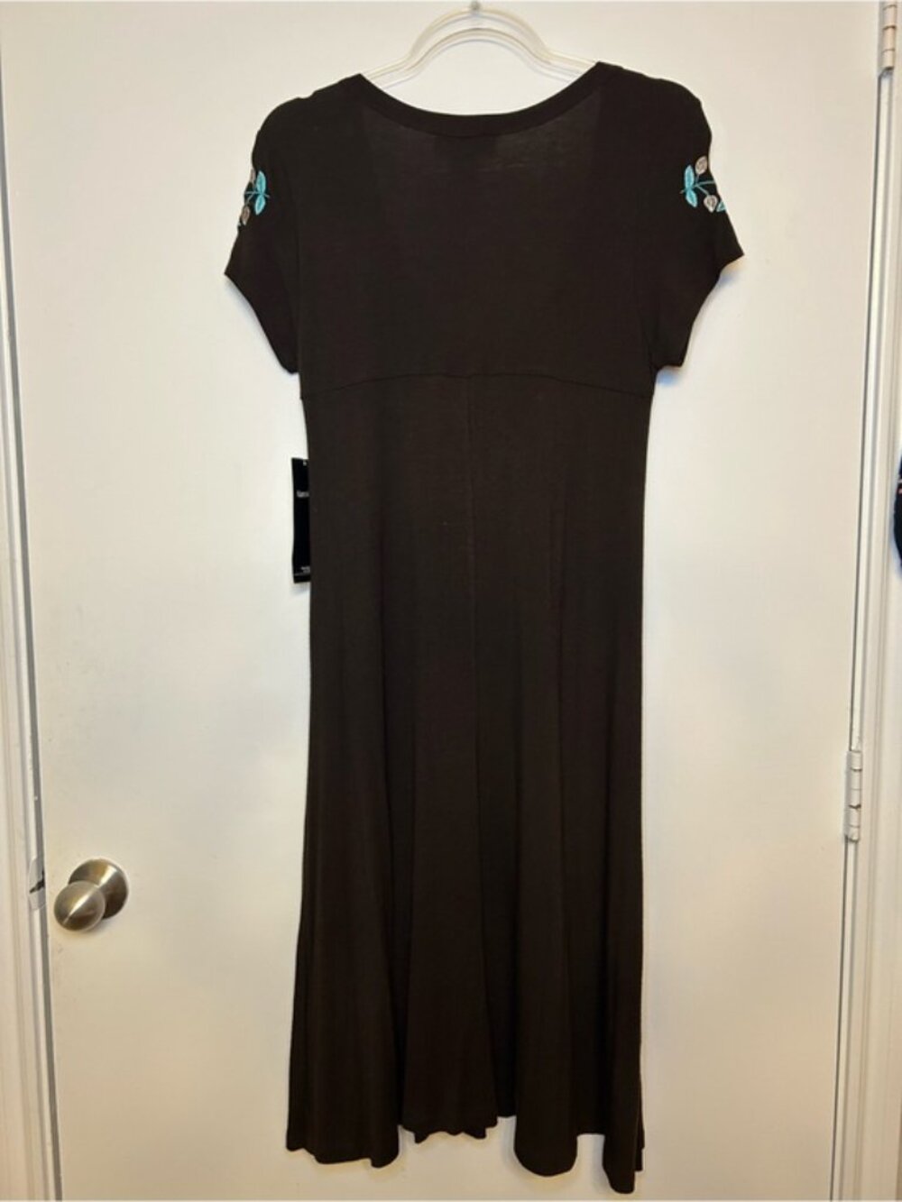 Karen Kane Brown Indian Summer Embroider Dress New with tags - Picture 9 of 9